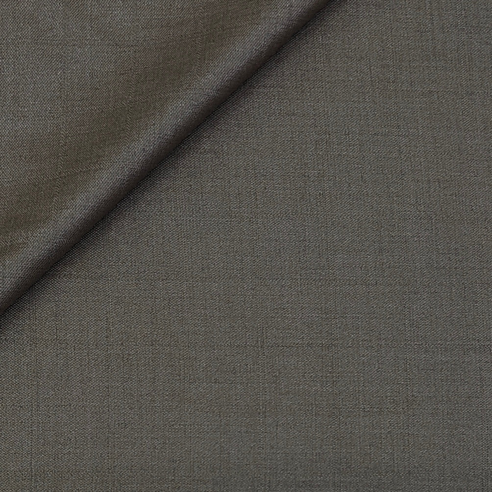 Trouser Fabric Reid & Taylor Poly Viscose Self Check Color Sable Brown